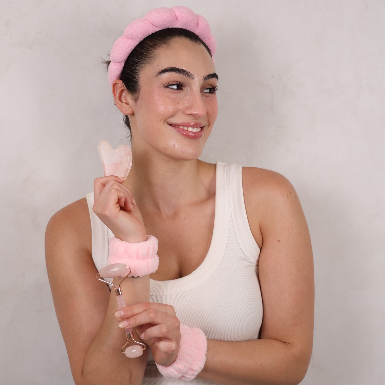 Spa Essentials Headband and Makeup Wristband Set